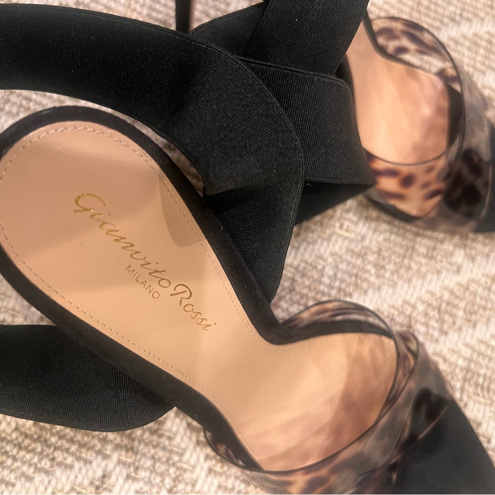 Gianvito Rossi Black and Brown Heels - Picture 6 of 9